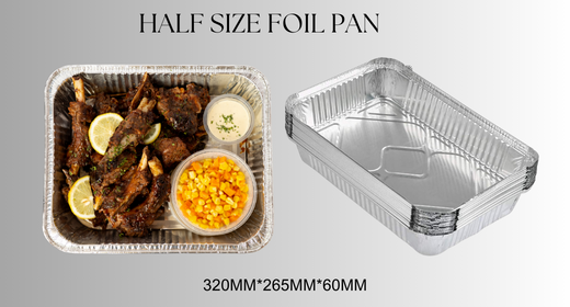 half size aluminum foil pan