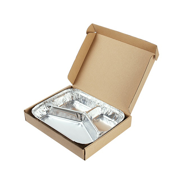 3 compartment foil trays